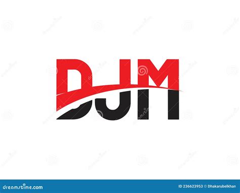 DJM Letter Initial Logo Design Vector Illustration Stock Vector ...