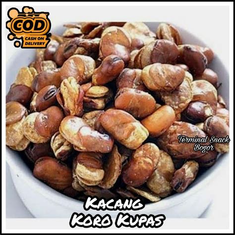 Jual Kacang Koro Kupas Rasa Pedas Gram Makanan Ringan Kiloan Murah