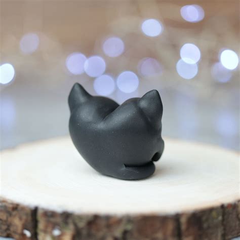 Tuxedo Preorder Heart Cat Figurine Whimsycalling