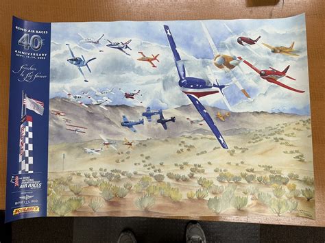 Th Anniversary Reno Air Race Poster Sept Th Ebay