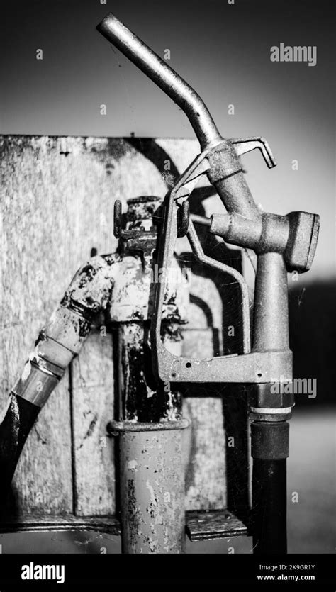 Old Fuel Pump Stock Photo Alamy