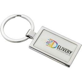 Promotional Rectangular Alloy Injection Keyring Uk Stock From Fluid