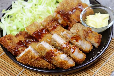 Pork Tonkatsu Juicy Crispy Ans Delicious Yummy Kitchen