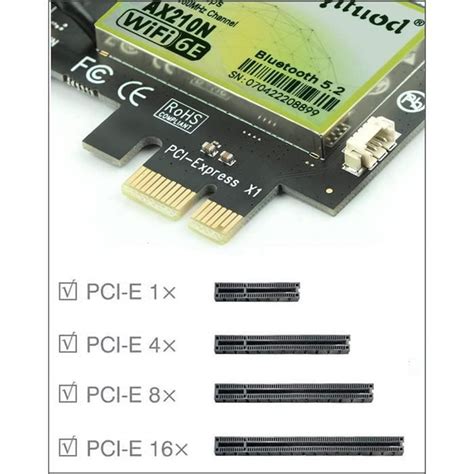 Carte Wifi Bluetooth Pcie G G G Pour Pc Windows Bit