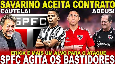 SAIU AGORA SPFC TEM NOVO FENÔMENO DE R 312 MI SAVARINO ACEITOU