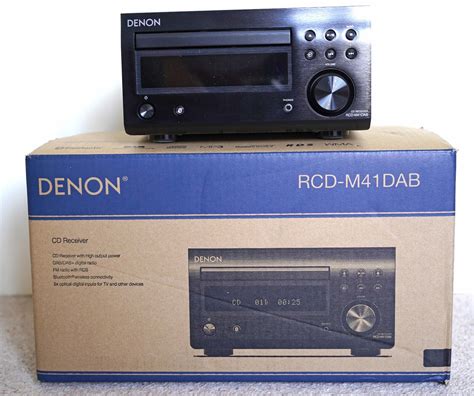 Denon Rcd M Dab Cd Receiver Black Amplifier Fm Dab Tuner Cd Player