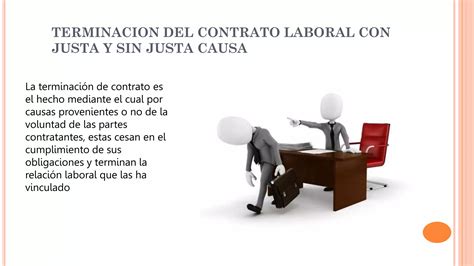 1 Terminacion Del Contrato Laboral Con Justa Y Sin Justa Causa Ppt