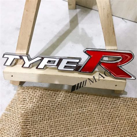 Jual Emblem D Sticker Mobil Type R Stiker Logam Typer Type R Logo