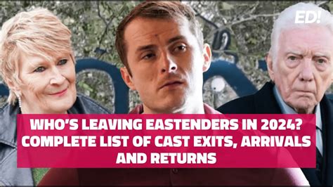 Who’s leaving EastEnders in 2024? Complete list of cast exits, arrivals and returns - YouTube