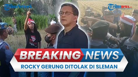 Breaking News Acara Diskusi Rocky Gerung Dan Refly Harun Ditolak Di