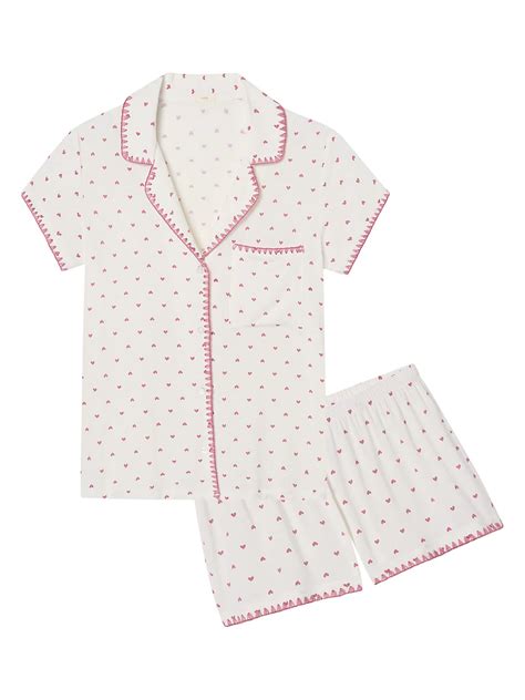 Eberjey Two Piece Frida Heart Print Pajama Set In 2022 Print Pajamas