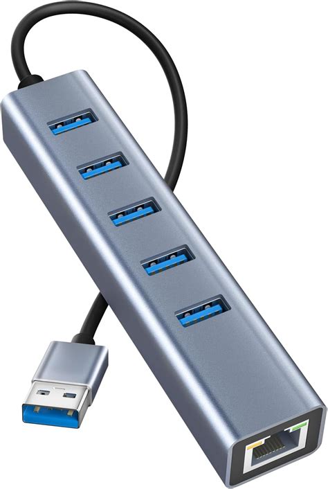 Atolla Hub USB 3 0 Ethernet Répartiteur C pour Adaptateur en Aluminium