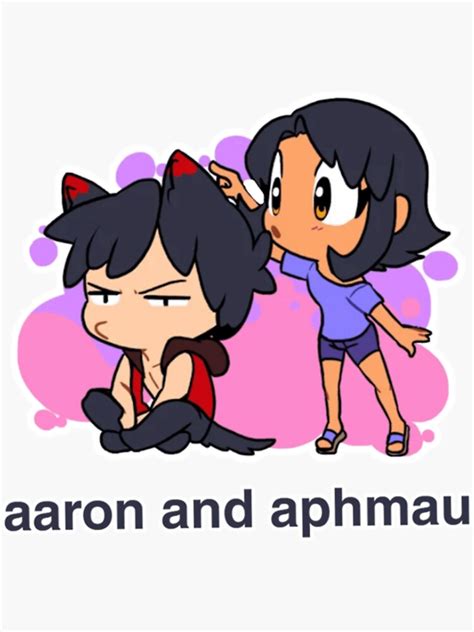 Aaron And Aphmau Sticker For Sale By Tysonwalkar Redbubble