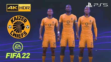 KAIZER CHIEFS On FIFA 22 PS5 Player Faces And Ratings 4K 60FPS HDR