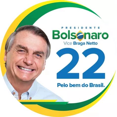 Adesivos Bolsonaro Redondo Kit C Uni X Cm