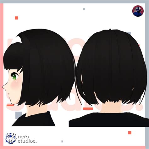 5 Vroid Hairstyles Megapack 1 5 Vroid Files Vtuber Hairstyles