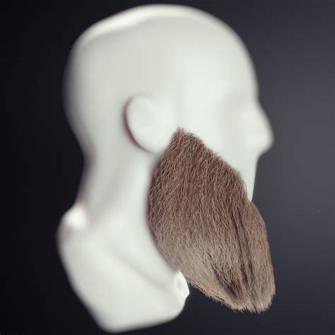 3d Model Beard Blender Low Poly 2 Vr Ar Low Poly Cgtrader