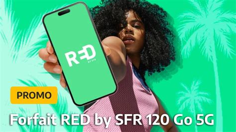 Forfait mobile RED by SFR dégaine une offre canon avec 120 Go d