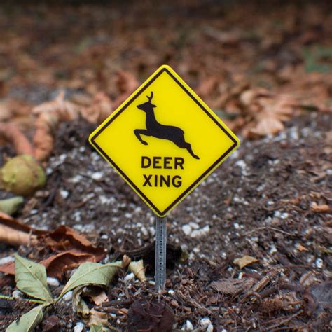 Deer Crossing Road Sign