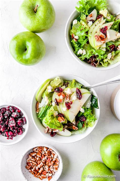 Apple Walnut Cranberry Salad Flavor Mosaic