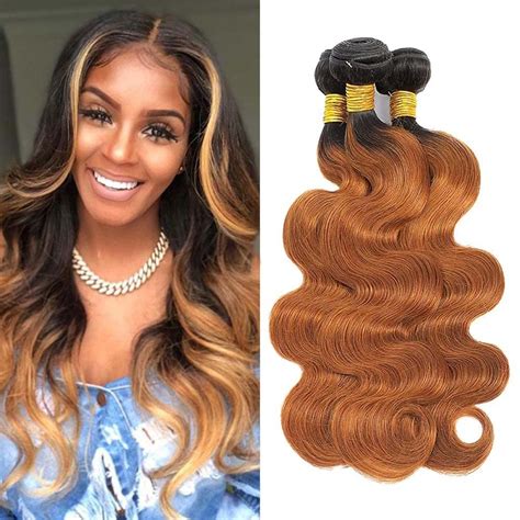 Amazon Ombre Bundles Body Wave Bundles Human Hair Brown Bundles