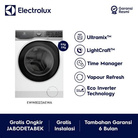 Jual Mesin Cuci ELECTROLUX EWW 8023AEWA EWW 8023 AEWA 8 Kg Plus DRYER