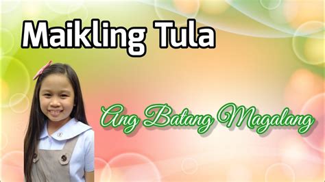 Ang Batang Magalang Tula Para Sa Buwan Ng Wika Tula With Action Tula Batang Magalang Youtube