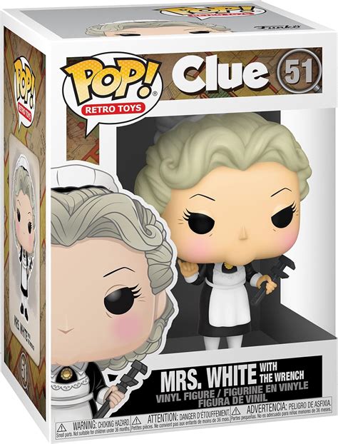 Funko Pop Retro Toys Clue Mrs White With Wrench Funko Toys And Games