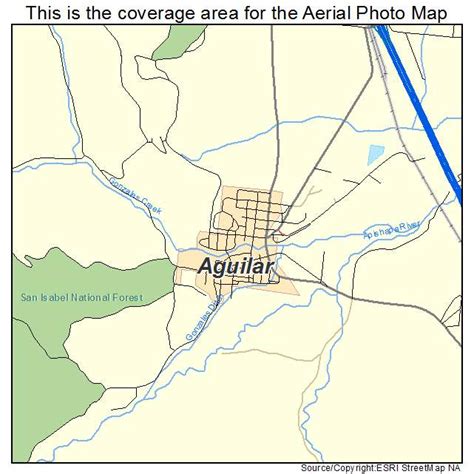 Aerial Photography Map of Aguilar, CO Colorado