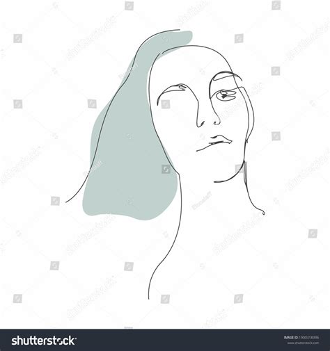 Face Line Art Face Painting Vector Stock Vector (Royalty Free ...