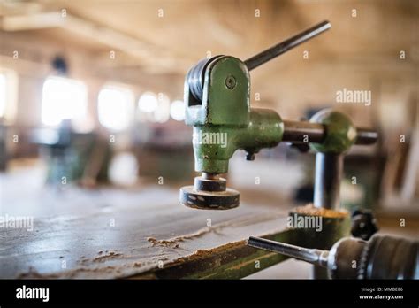 A Woodworking Equipment In Carpentry Workshop Stock Photo Alamy