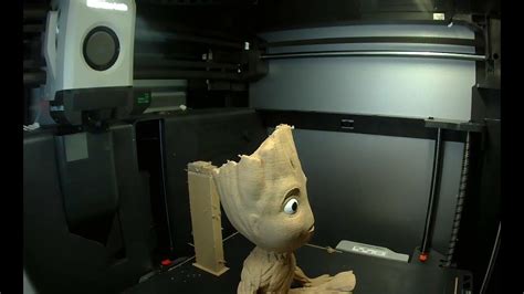 Groot 3d Print Bambu Lab X1 Carbon Multicolor Time Lapse Youtube