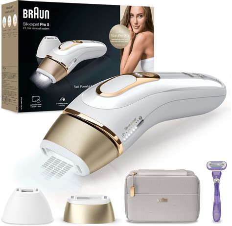 Braun IPL Silk Expert Pro 5 épilation à domicile avec pochette tête