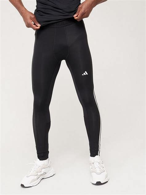 Adidas Performance Techfit 3 Stripes Training Long Leggings Black