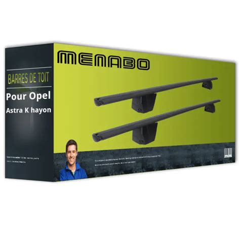 Barres De Toit Aluminium Pour Opel Astra K Hayon Type B Menabo Delta