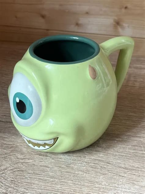 DISNEY STORE MONSTERS Inc Mike Wazowski 3D Figural Ceramic Coffee Mug