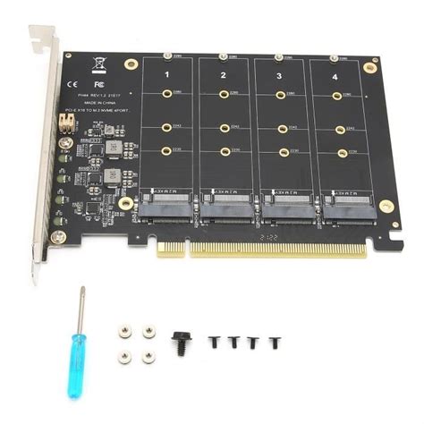 HURRISE Adaptateur Double M 2 PCIE Carte Adaptateur M 2 NVMe SSD Vers