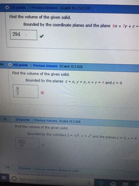 Solved O Points Previous Answers Scalc Xp Chegg