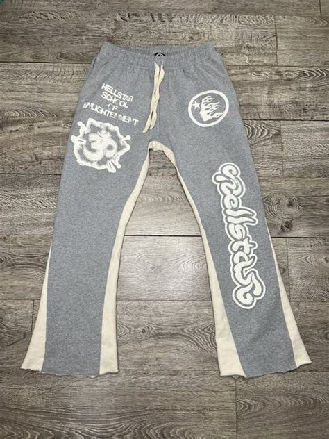 Streetwear Hellstar Flare Sweatpants Grailed