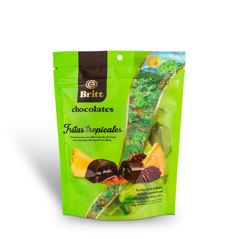 DARK CHOCOLATE WITH TROPICAL FRUIT FILLINGS – Café Britt