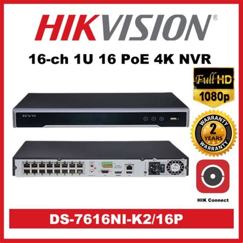 Hikvision Ds Nxi K P Ch U Poe K Nvr Shopee Philippines