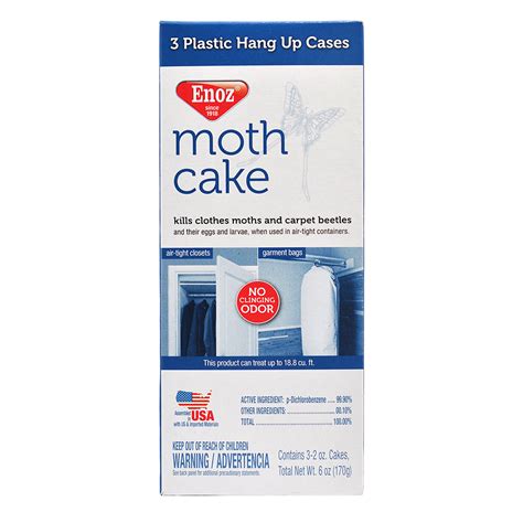 Enoz Moth Cake Hanging Moth And Carpet Beetle Killer 2 Oz Cakes 3 Ct