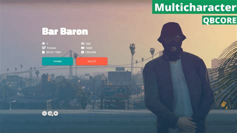 QBCore Multicharacter A Multicharacter System For FiveM
