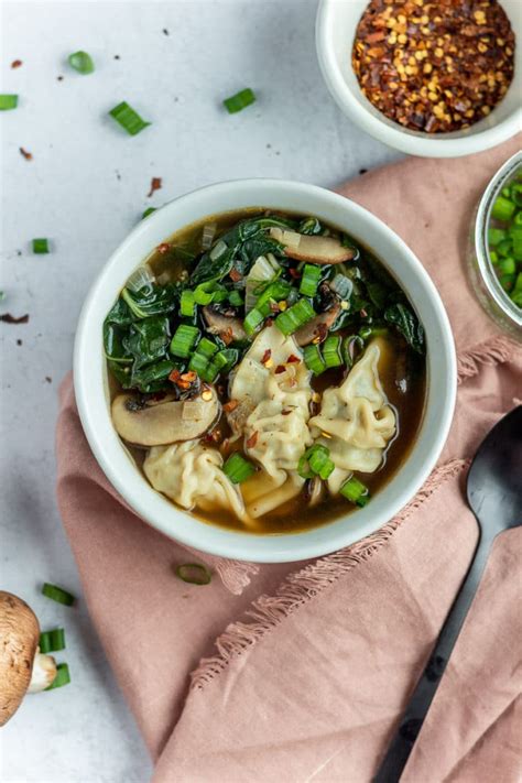 Easy Wonton Soup with Frozen Wontons - bits and bites