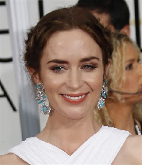 Emily Blunt Styles Michael Kors Dress With Turquoise Jewelry