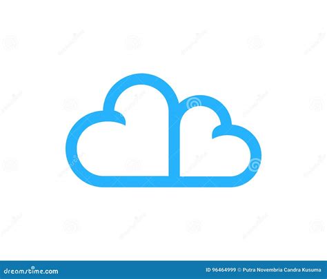 Cloud Love Icon Logo Design Element Stock Vector Illustration Of Icon