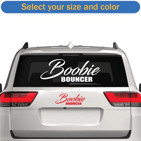 Boobie Bouncer Sticker Decal Die Cut Self Adhesive Vinyl