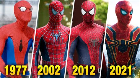 Evolution Of Spider Man In Movies Tv Youtube