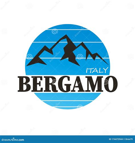 Bergamo, City Sign Logo On White, Vector Illustration | CartoonDealer ...