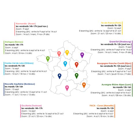 Carte régionsdates DPC 3 ASSOCIATION CORIDYS Troubles cognitifs